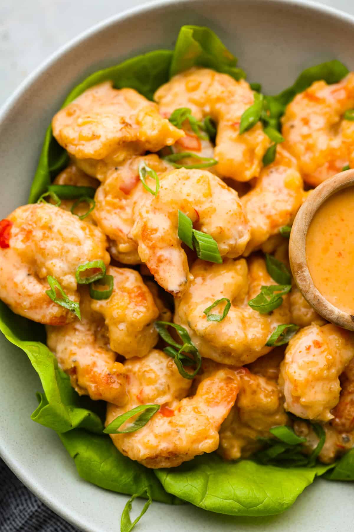 Closeup of bang bang shrimp