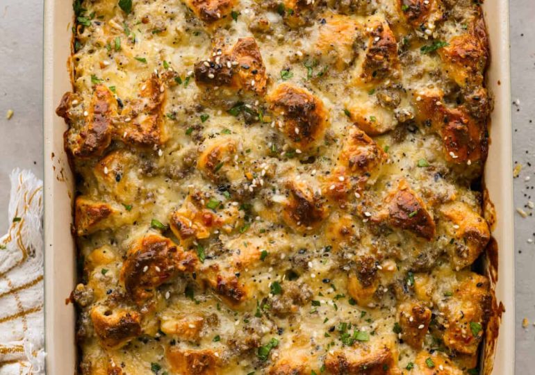 Everything Bagel Casserole