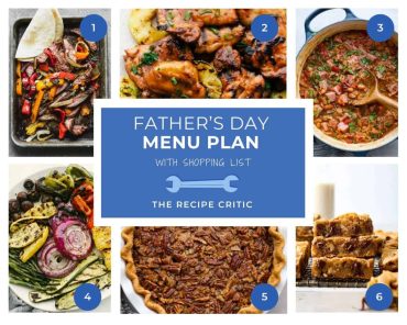 Father’s Day Menu Plan