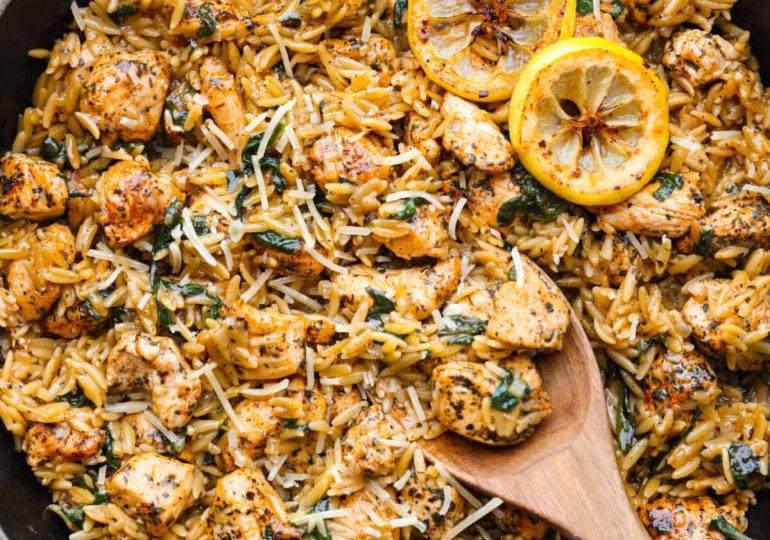 One-Pan Lemon Chicken Orzo