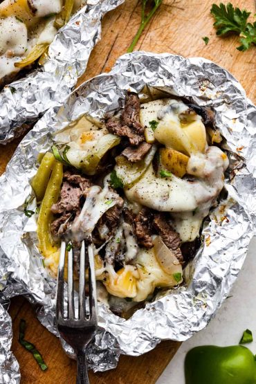 Philly Cheesesteak Foil Packs