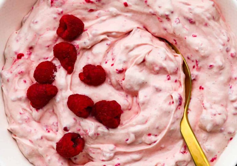 Raspberry Fluff Salad