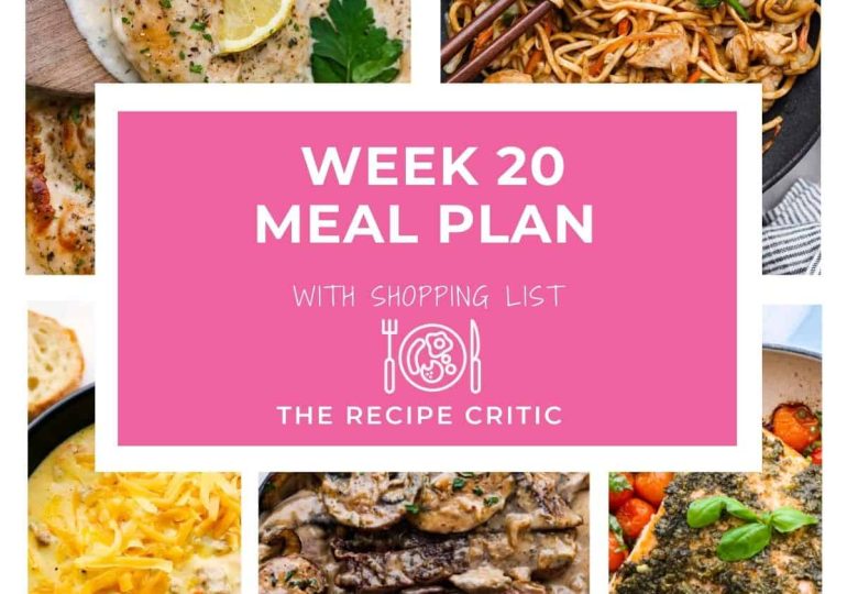 Weekly Meal Plan #20