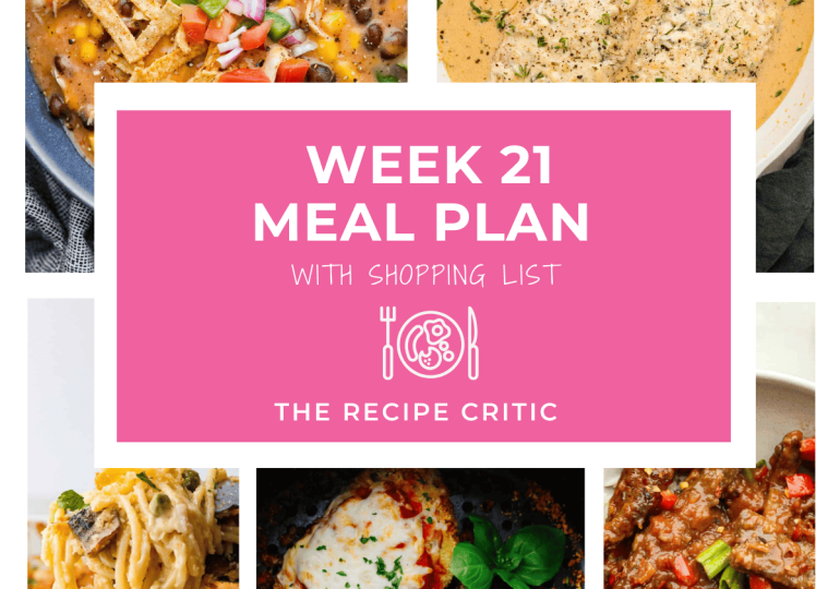 Weekly Meal Plan #21