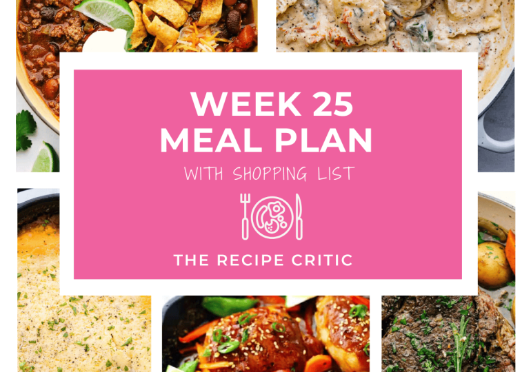 Weekly Meal Plan #25