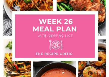 Weekly Meal Plan #26