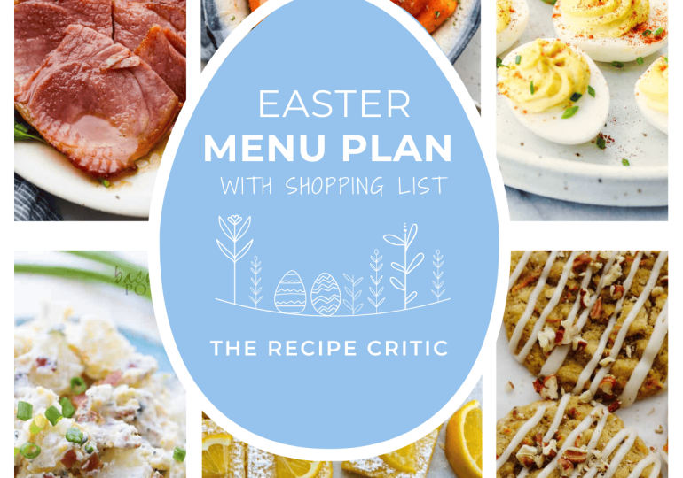 Easter Dinner Menu Plan
