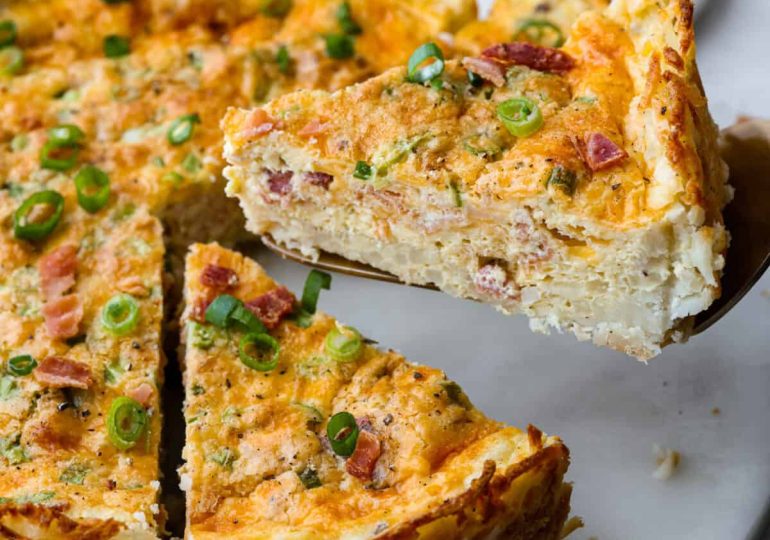 Hash Brown Crust Quiche
