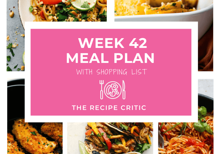 Weekly Meal Plan #42