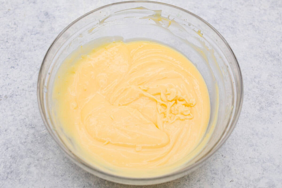 Bowl of coconut pudding. 