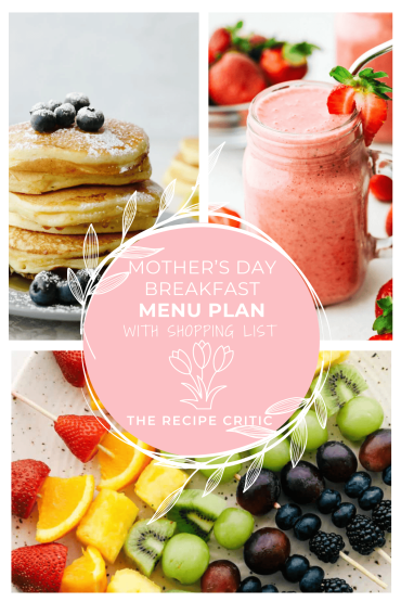 Mother’s Day Breakfast Menu