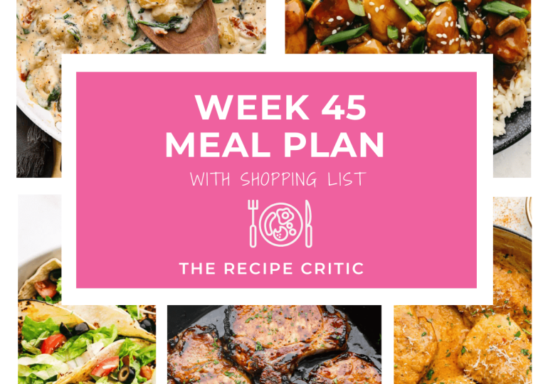 Weekly Meal Plan #45