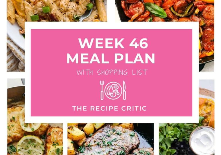 Weekly Meal Plan #46