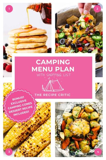 Camping Menu Plan