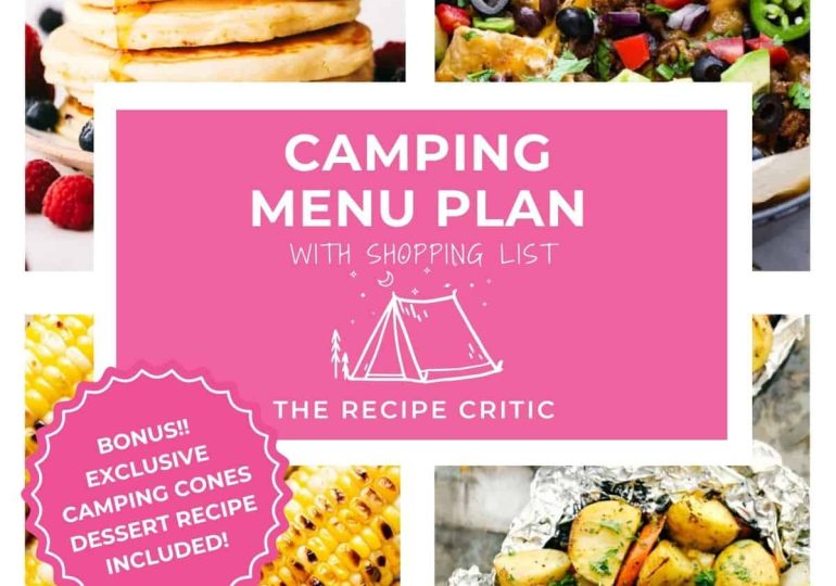 Camping Menu Plan
