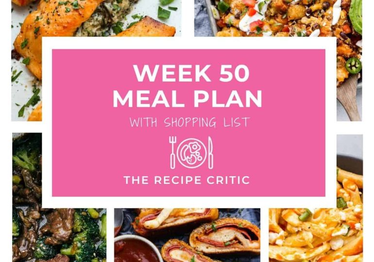 Weekly Meal Plan #50