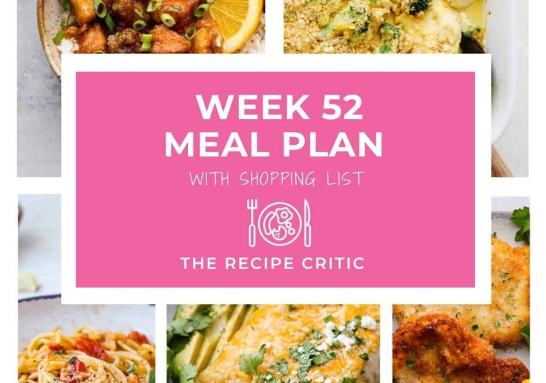 Weekly Meal Plan #52