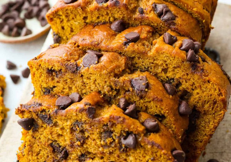 Pumpkin Chocolate Chip Bread