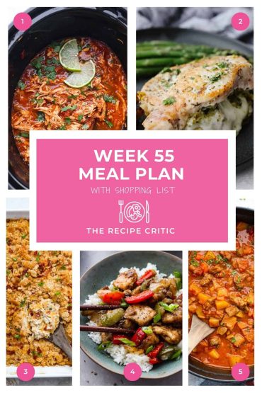 Weekly Meal Plan #55
