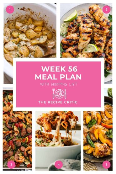Weekly Meal Plan #56