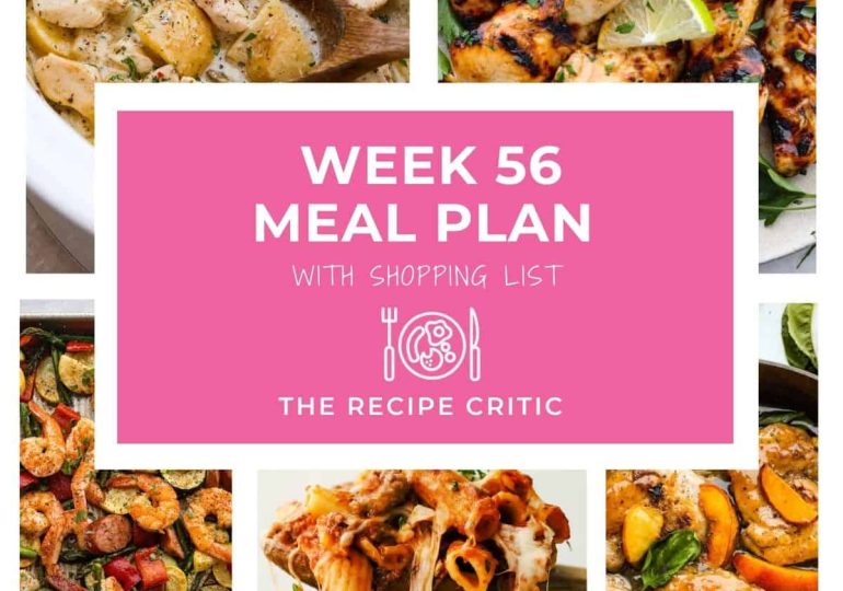 Weekly Meal Plan #56