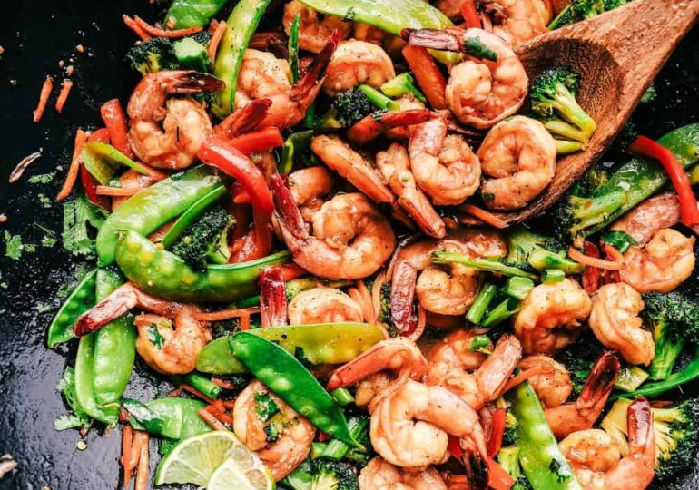 20 Minute Garlic Shrimp Stir Fry
