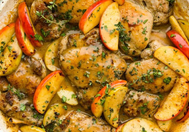Cozy Apple Cider Chicken Thighs
