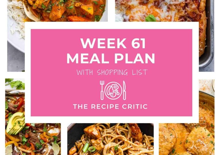 Weekly Meal Plan #61