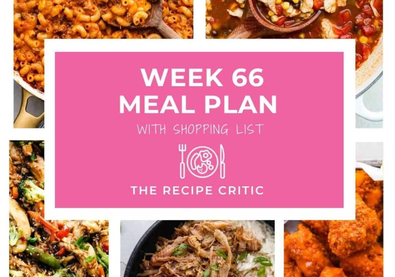 Weekly Meal Plan #66