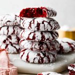 Red Velvet Crinkle Cookies
