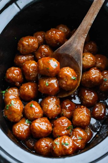 Slow Cooker Bourbon Meatballs