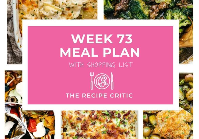 Weekly Meal Plan #73