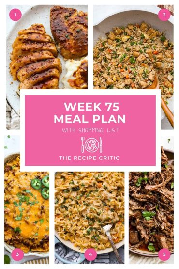 Weekly Meal Plan #75