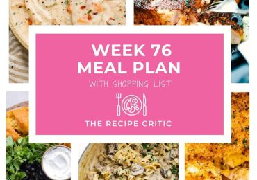 Weekly Meal Plan #76