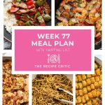 Weekly Meal Plan #77