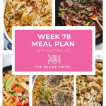 Weekly Meal Plan #78