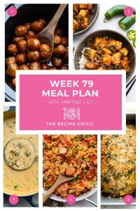 Weekly Meal Plan #79