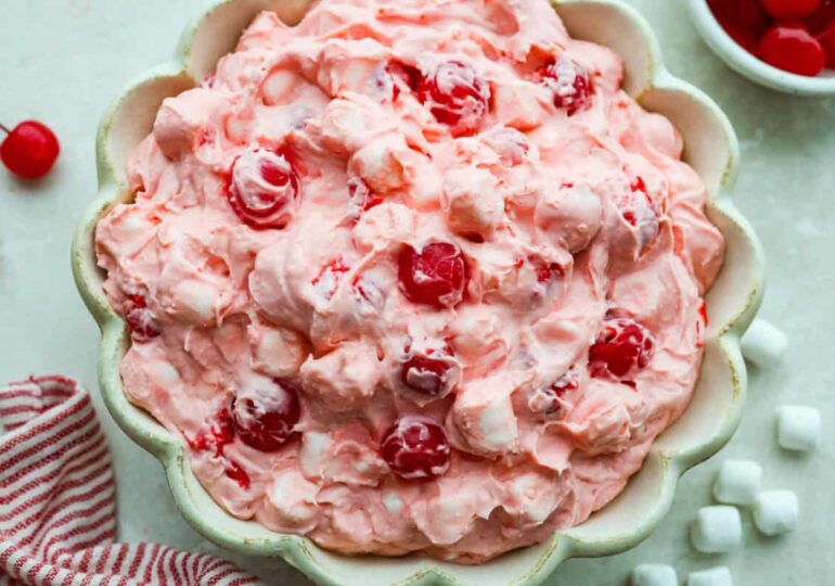 Cherry Cheesecake Fluff Salad