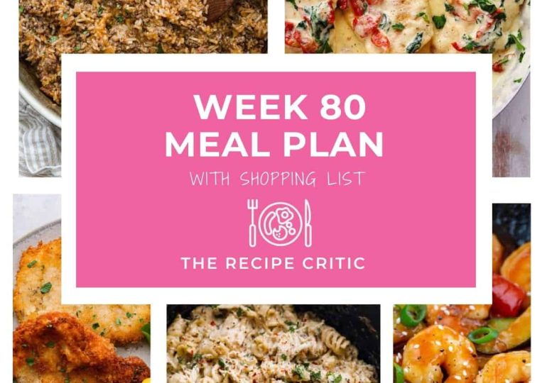 Weekly Meal Plan #80