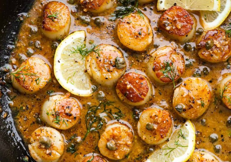 Lemon Pan Seared Scallops