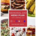 Memorial Day Menu Plan
