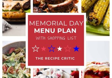 Memorial Day Menu Plan