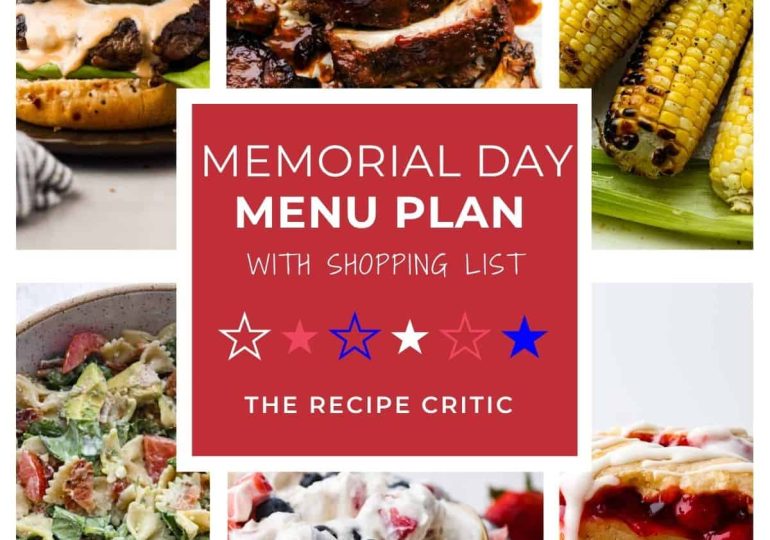 Memorial Day Menu Plan