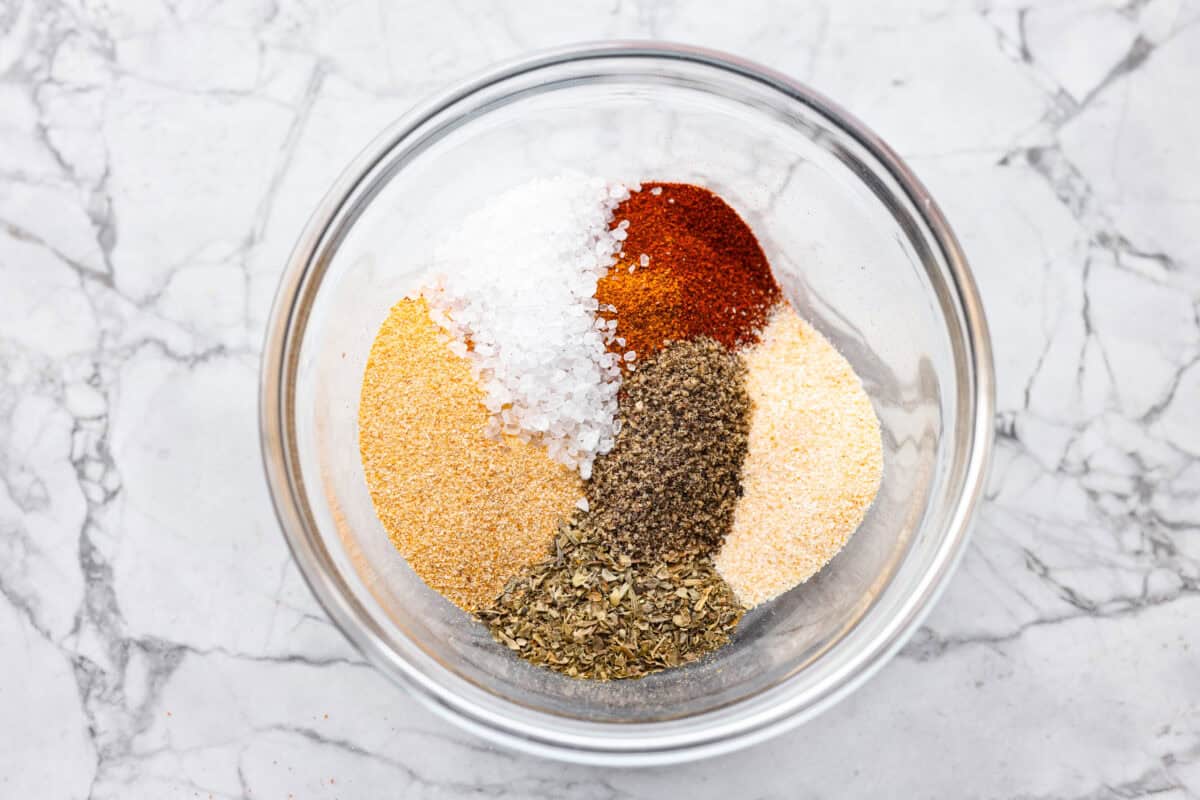 Santa Maria grilled tri-tip is juicy, smoky, and loaded with bold flavor from a delicious spice rub. Grilled until perfectly tender with a gorgeous crust, it’s an easy recipe that’s always a hit at cookouts and summer dinners. All of the seasonings and spices added to a bowl.