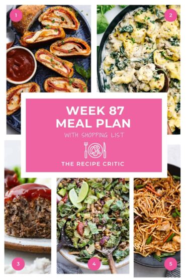 Weekly Meal Plan #87