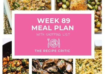 Weekly Meal Plan #89