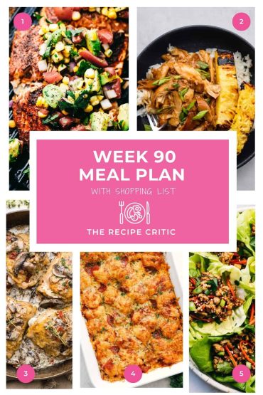 Weekly Meal Plan #90