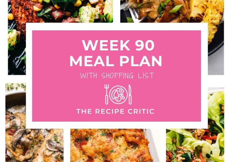Weekly Meal Plan #90