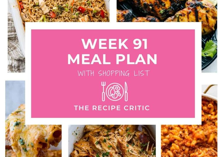 Weekly Meal Plan #91