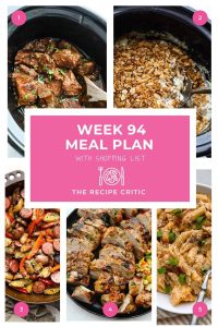 Weekly Meal Plan #94